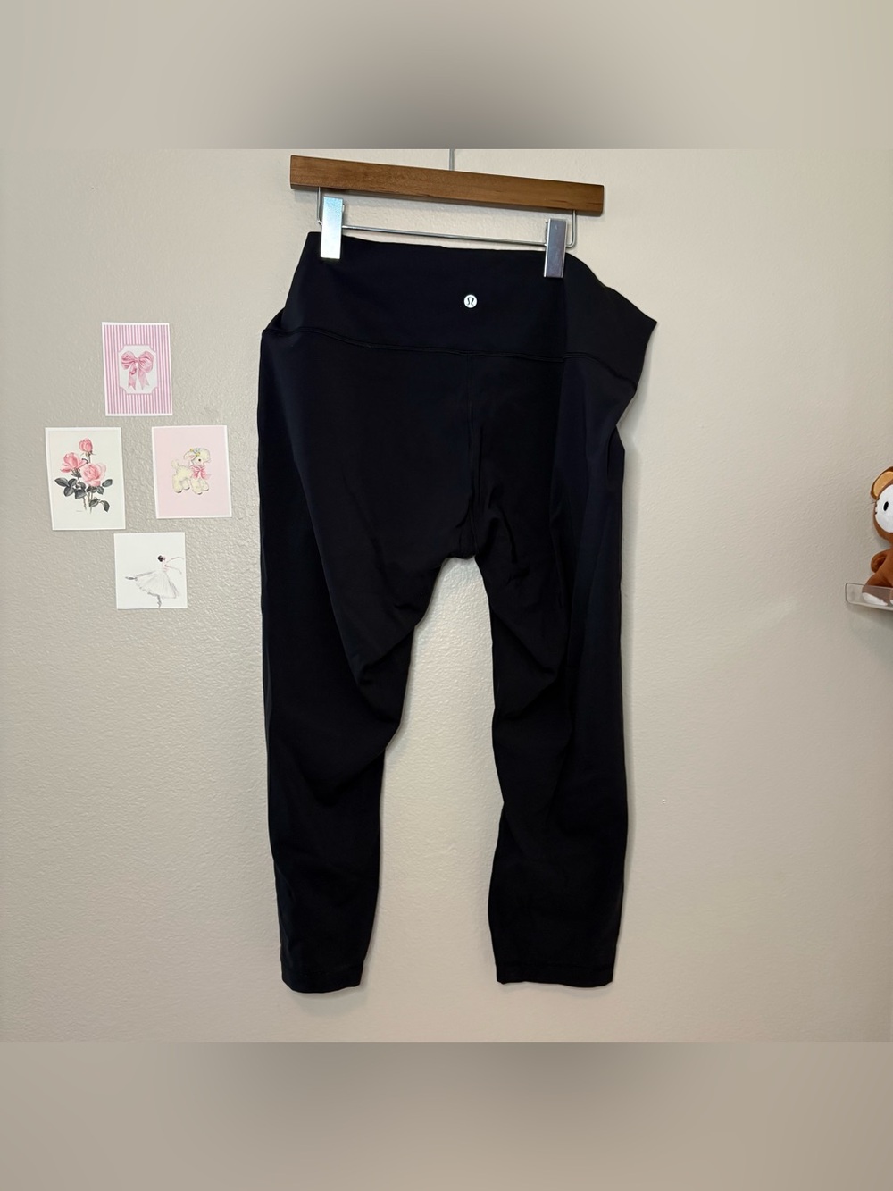 Lululemon athletic casual plus size yoga black leggings size 18 preppy Pilates